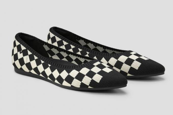 Vivaia Aria 5Â° Pointed-Toe Ballet Flats Checker