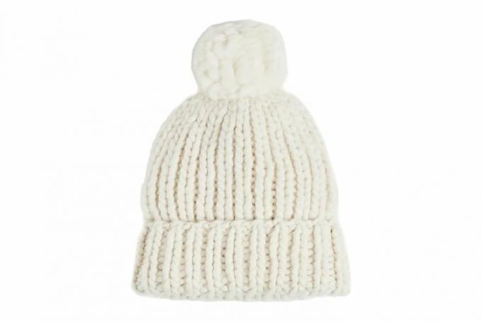 Loeffler Randall Ava Chunky Knit Hat su Pom Pom