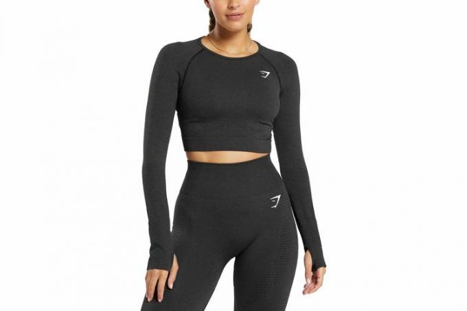 Gymshark Vital Seamless 2.0 pitkähihainen rajattu toppi