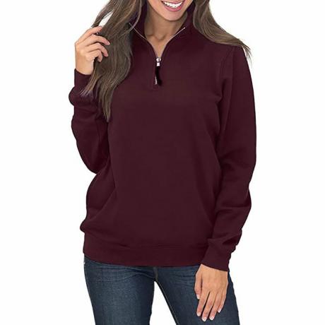 Samefar Quarter Zip Pullover Sweatshirt