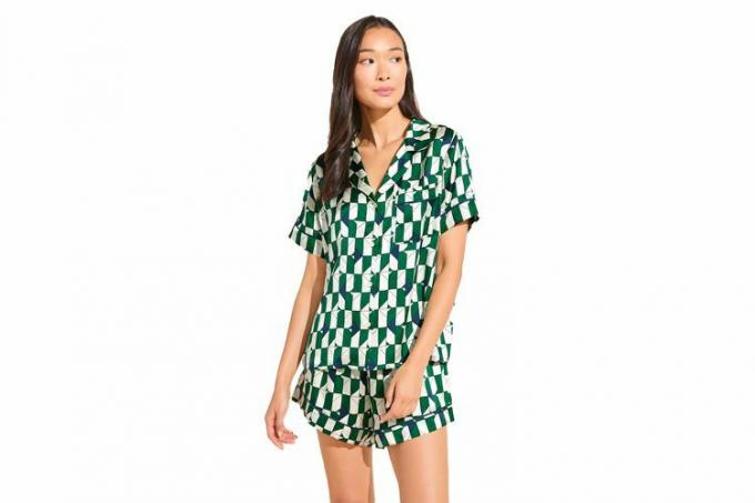 Eberjey Inez Washable Silk Printed Short Set PJ