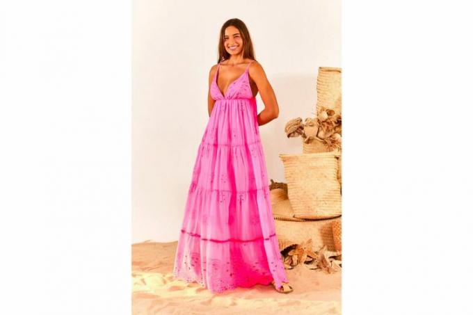 Farm Rio neonroze maxi-jurk 