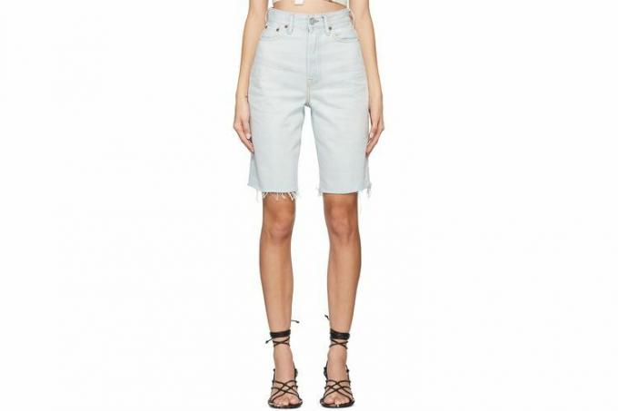 Acne Studios Jeansshorts mit Fransen 