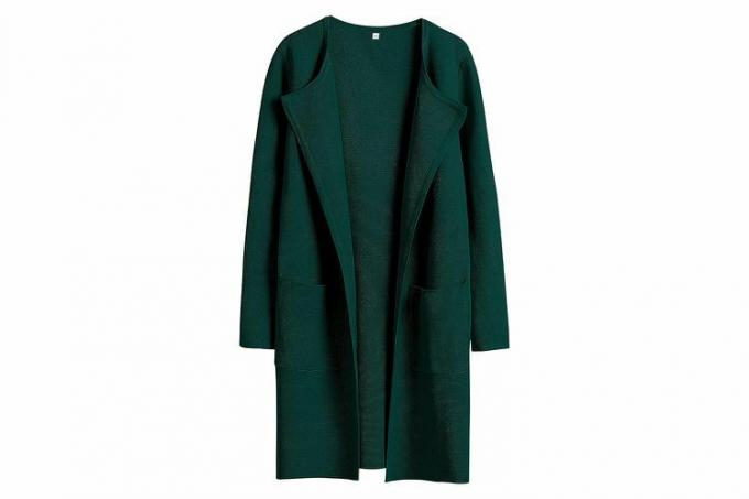 Amazon ANRABESS Open Front Knit Cardigan Opal Green
