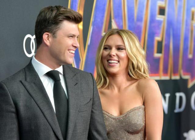 Scarlett Johansson et Colin Jost à l'avant-première des Avengers 2019