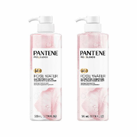 Šampon a kondicionér Pantene Pro-V se směsí růžové vody bez sulfátů