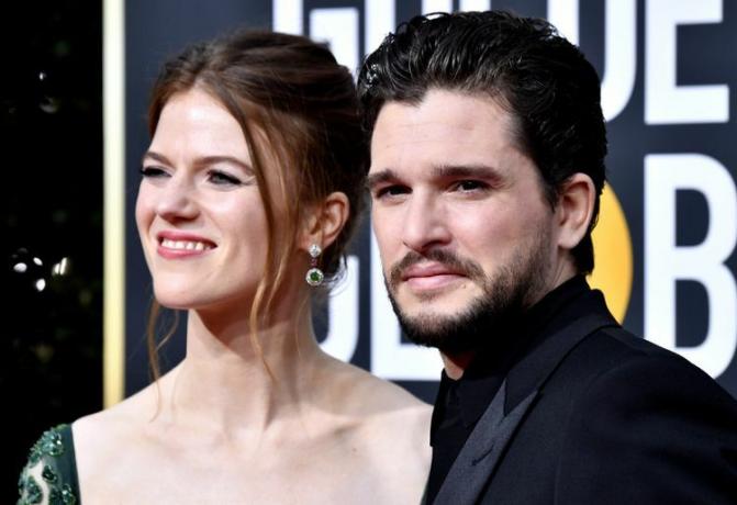 Kit Harington in Rose Leslie