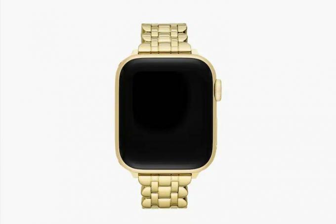 Kate Spade Brățară din oțel inoxidabil festonată în nuanță aurie, curea de 3840 mm pentru Apple Watch®