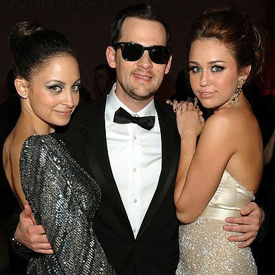 After Party po Oscarach 2010 - Nicole Richie, Joel Madden i Miley Cyrus - Elton John Party