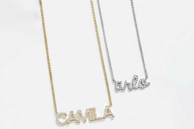 Colar personalizado com placa de identificação Baublebar Pavê