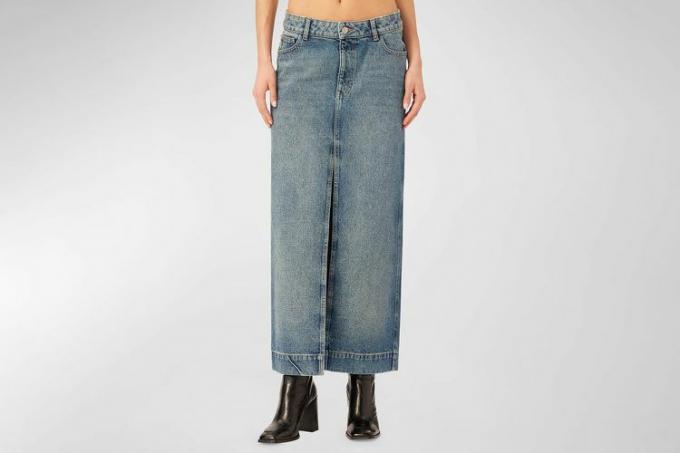 Neiman Marcus DL1961 Premium Denim Asra Low-Rise Denim Maxi sijonas