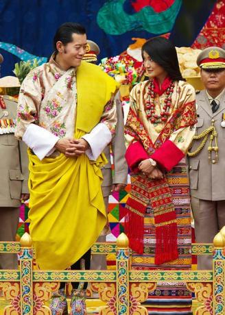 Svatební fotografie celebrit - King Jigme a Jetsun Pema