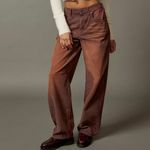 BDG - Logan Baggy - Pantalon en velours côtelé à boucle - Marron foncé