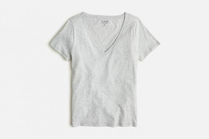 T-shirt Jcrew vintage in cotone con scollo a V