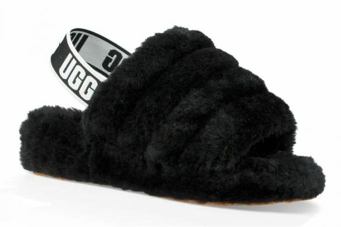 UGG Fluff Yeah Genuine Shearling Slingback Sandal