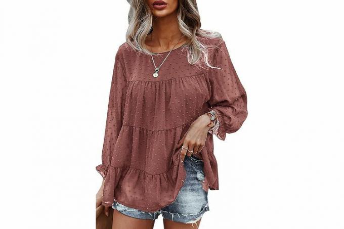 Blouse ample en mousseline de soie PRETTYGARDEN Amazon Prime Day d'octobre