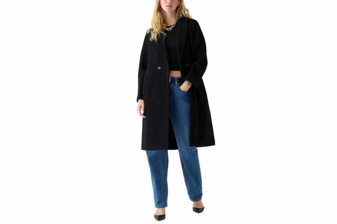 Manteau J Crew New Daphne en laine bouillie italienne