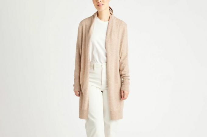 Quince Mongolian Cashmere Duster Cardigan Tröja