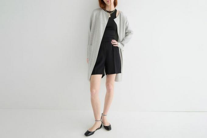 J.Crew Juliette เสื้อสเวตเตอร์ไม่มีปก