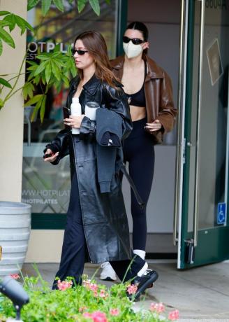 Hailey Bieber a Kendall Jenner Pilates 3. ledna Los Angeles