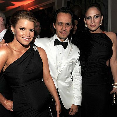 2010 Oscar-etterfester - Jessica Simpson, Marc Anthony og Jennifer Lopez - Vanity Fair Party