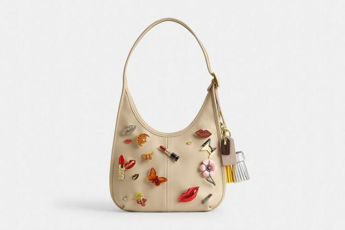 Coach Upcrafted Ergo-schoudertas met lippenmotief