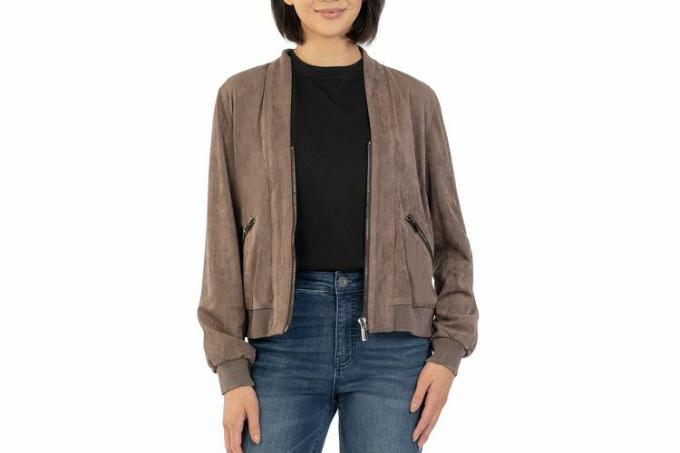 Nordstrom KUT מ- Kloth Evie Faux Faux Suede Bumber Jacket