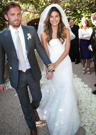 Svatební fotografie celebrit - Lily Aldridge a Caleb Followill