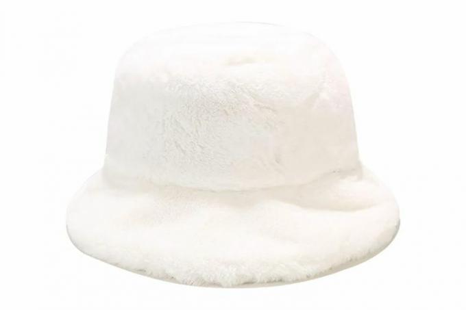 Sydbecs Winter Bucket Hat Fluffy Faux Fur