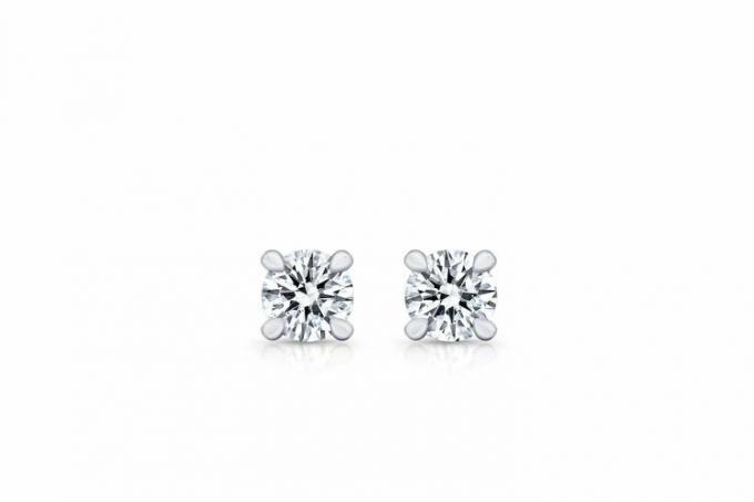 Jean Dousset Mini Round Brilliant Lab Diamond Studs