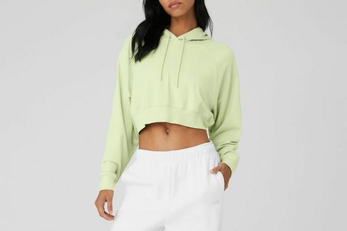 CROPPED DOUBLE TAKE HOODIE