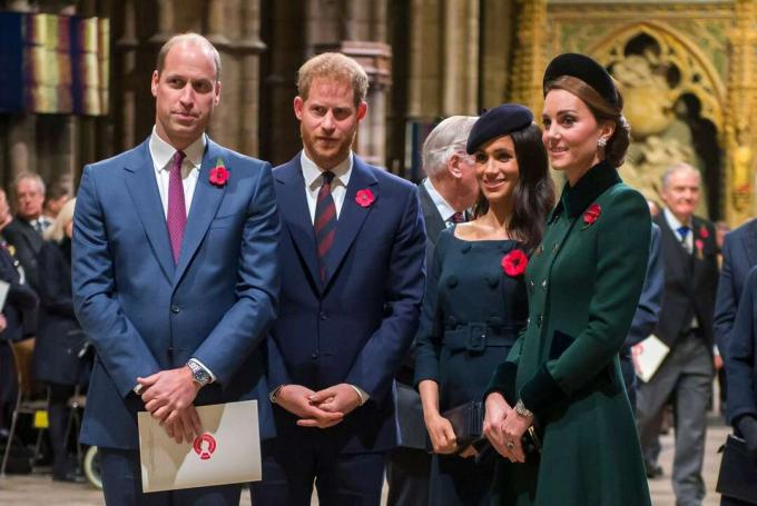 Książę William, Harry, Kate Middleton, Meghan Markle